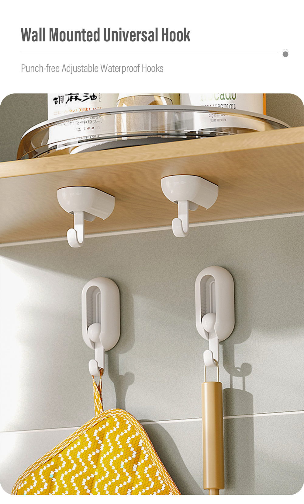 Wall-Mounted-Hook-Strong-Adhesive-Rotatable